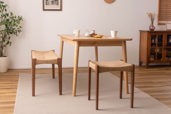 スツール ペーパーコードベンチ 幅105×奥行36×高さ46cm オットマン 腰掛け 完成品 ベンチ