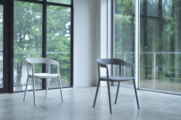 ダイニングチェア アームチェア 幅57×奥行51.5×高さ76cm ダイニング家具 完成品 スタッキング