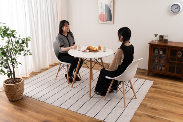ダイニングテーブル ラウンドテーブル 幅80×奥行80×高さ72cm ダイニング家具 テーブル