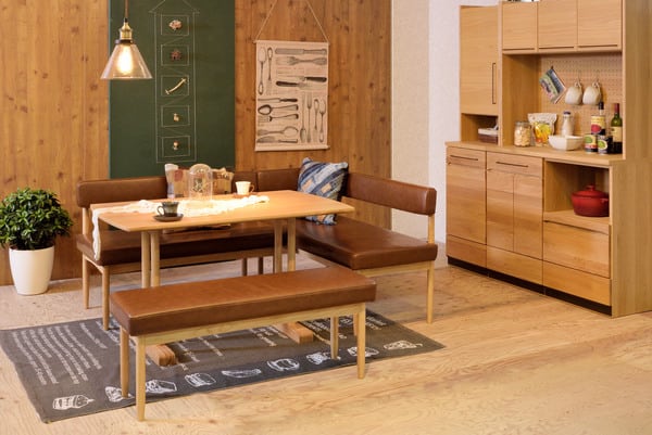 ダイニングチェア エコモ ソファ 幅110×奥行53×高さ74cm ダイニング家具 完成品 組立不要