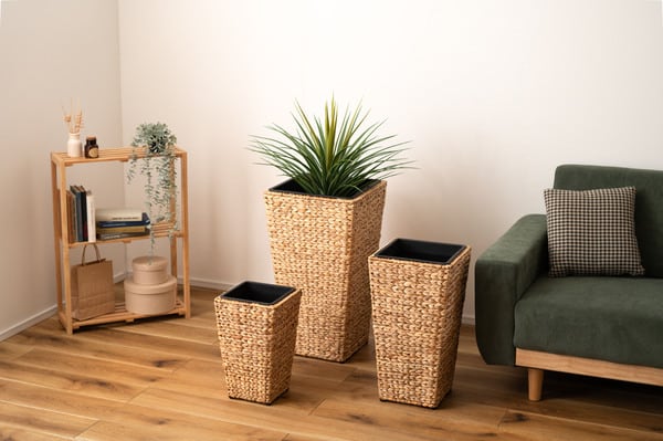 グリーン プランター角ハイタイプ 幅37×奥行37×高さ65.5cm 日用品 ハイタイプ 完成品