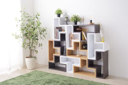 ストレージ パズルラック トツゾー 幅54×奥行23×高さ36cm リビング収納 完成品