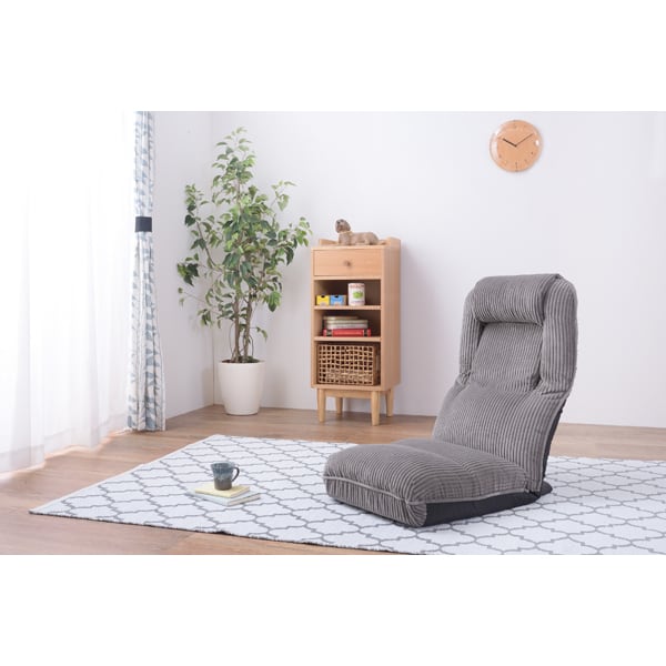 4WAYハイバックフロアチェア 幅47×奥行70×高さ18cm チェア ダイニングチェア 回転チェア
