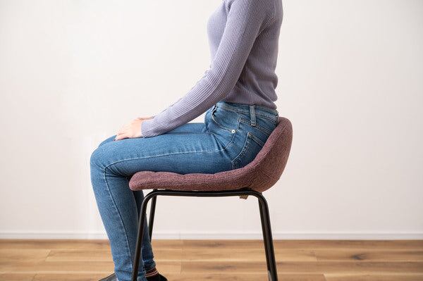 ダイニングチェア カウンターチェア 幅48.5×奥行50×高さ77.5cm ダイニング家具 パープル スチール