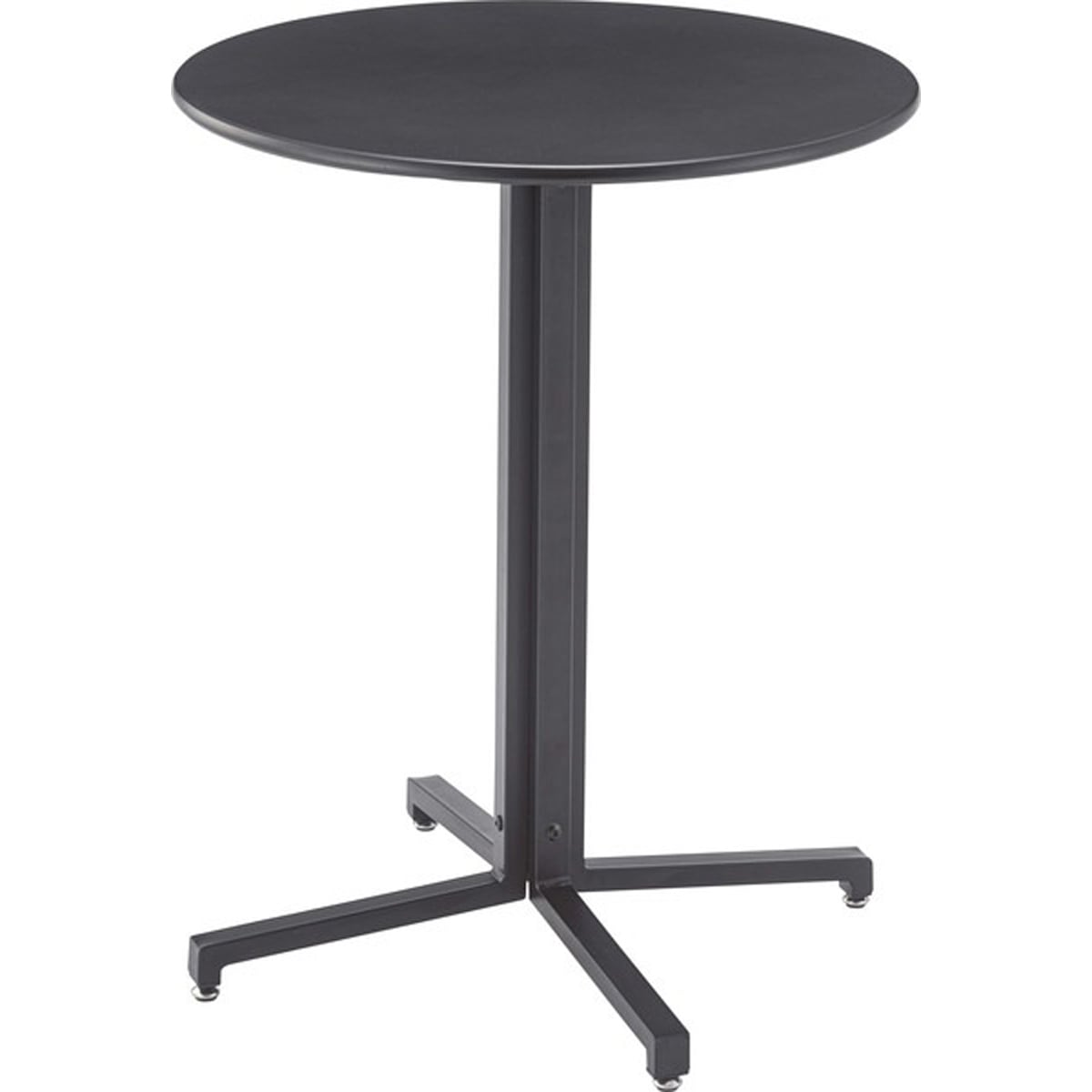 ダイニングテーブル テーブル 幅60×奥行60×高さ73cm ダイニング家具 ブラック グレー 丸型