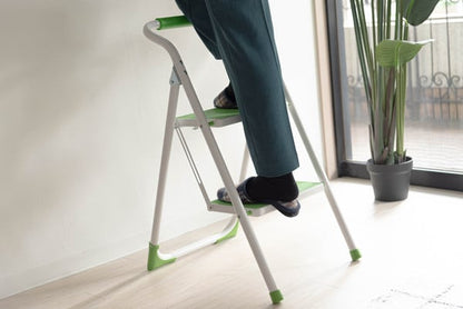 スツール ステップ台 幅39×奥行54×高さ76cm オットマン 腰掛け 2段 折りたたみ 折り畳み