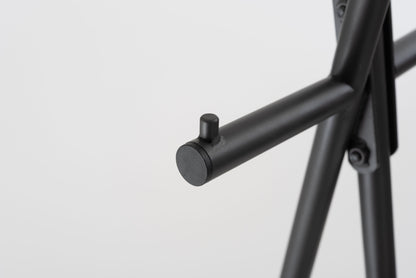 ストレージ ハンガー 幅70×奥行62×高さ168cm 衣類収納 スリム 薄型 ダークグレー スチール