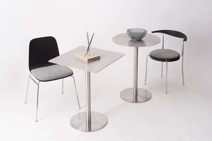 ダイニングテーブル カフェテーブル ラウンド 幅60×奥行60×高さ72cm ダイニング家具 シルバー