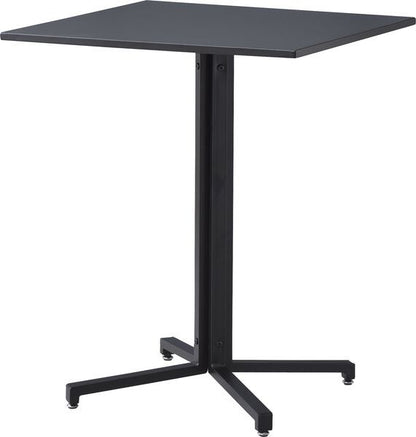 ダイニングテーブル スクエア 幅60×奥行60×高さ73cm ダイニング家具 ブラック スチール