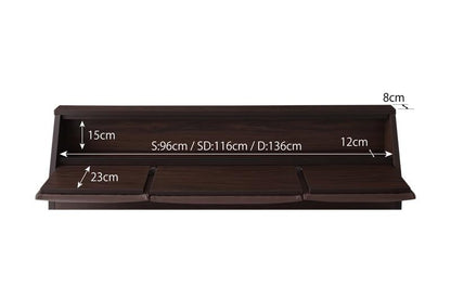 マットレス シングル クッション・フラップテーブル付き収納ベッド Relassy リラシー 敷布団 日本製