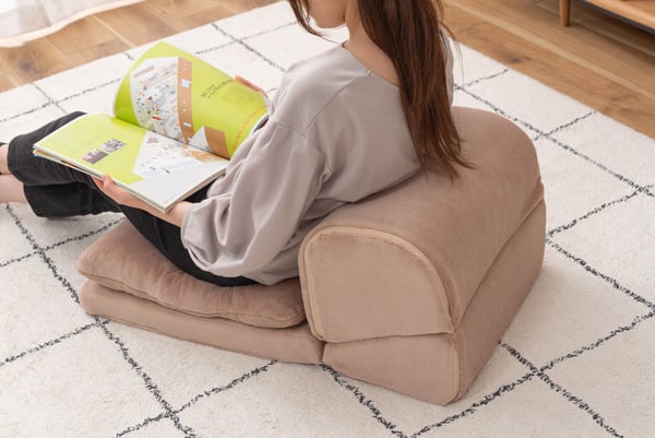フロアチェア TV枕座布団付M 幅40×奥行48×高さ27cm ダイニングチェア 回転チェア