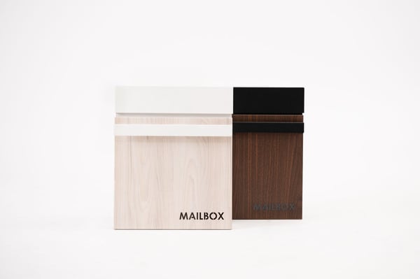 ポスト 幅30×奥行11×高さ36.5cm 宅配ボックス 完成品 組立不要 スリム 薄型 ブラック
