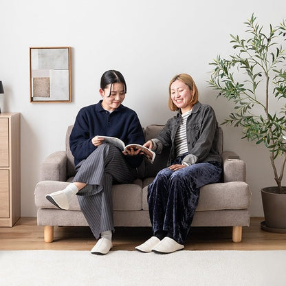 ソファー 2人掛け 幅137cm 2人掛けソファ ローソファー フロアソファー カウチソファ 天然木
