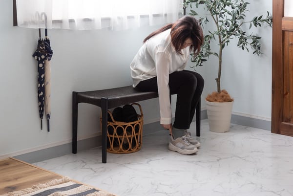 ペーパーコードベンチ 幅105×奥行36×高さ46cm チェア ダイニングチェア デザインチェア