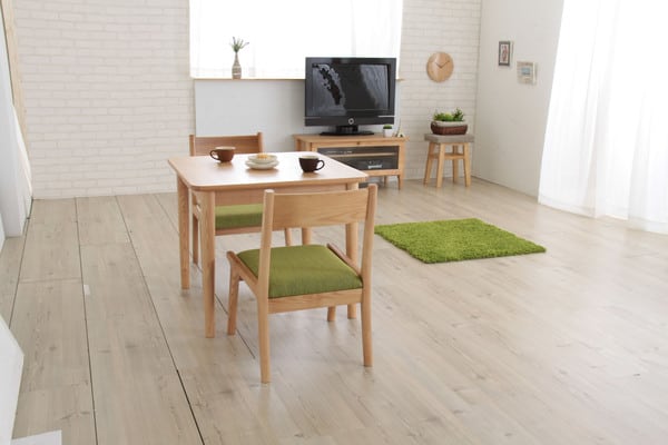 モタ ダイニングチェア 幅48×奥行55×高さ70cm ダイニング家具 完成品 組立不要 グリーン