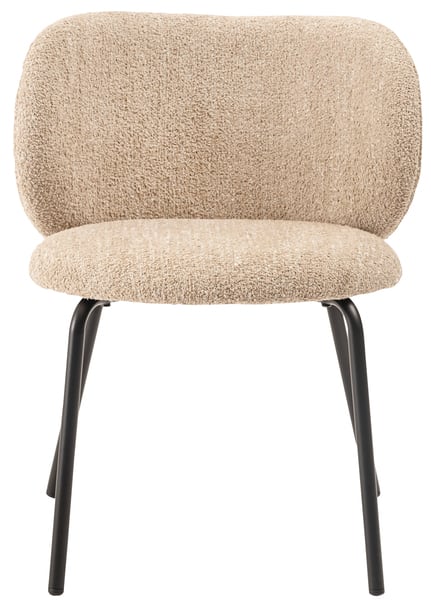 ダイニングチェア 幅56×奥行56×高さ73cm ダイニング家具 ベージュ グレー シンプル スチール