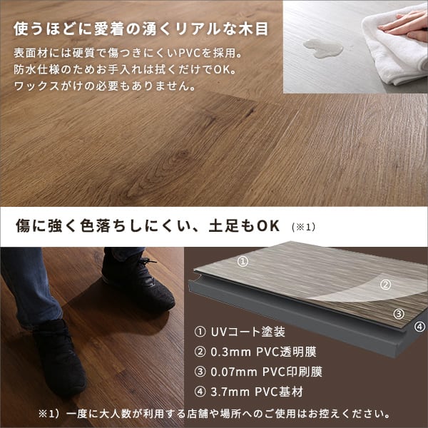 ラグ はめこみ式フロアタイル 72枚セット フロアタイル72枚 9畳 床暖房対応 防水 抗菌 木目