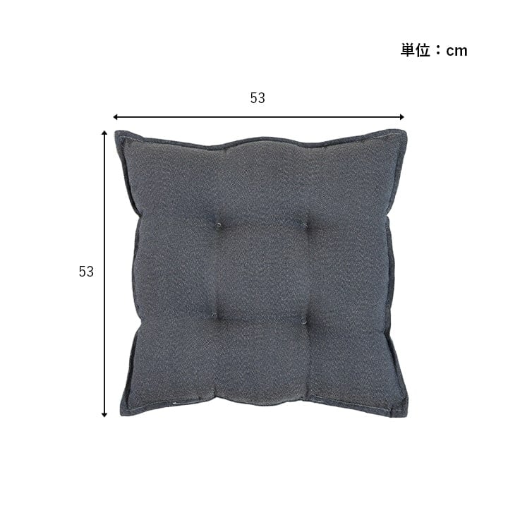 クッション ループ リビング BE 53X53 53×53cm 日用品 クッション・座布団