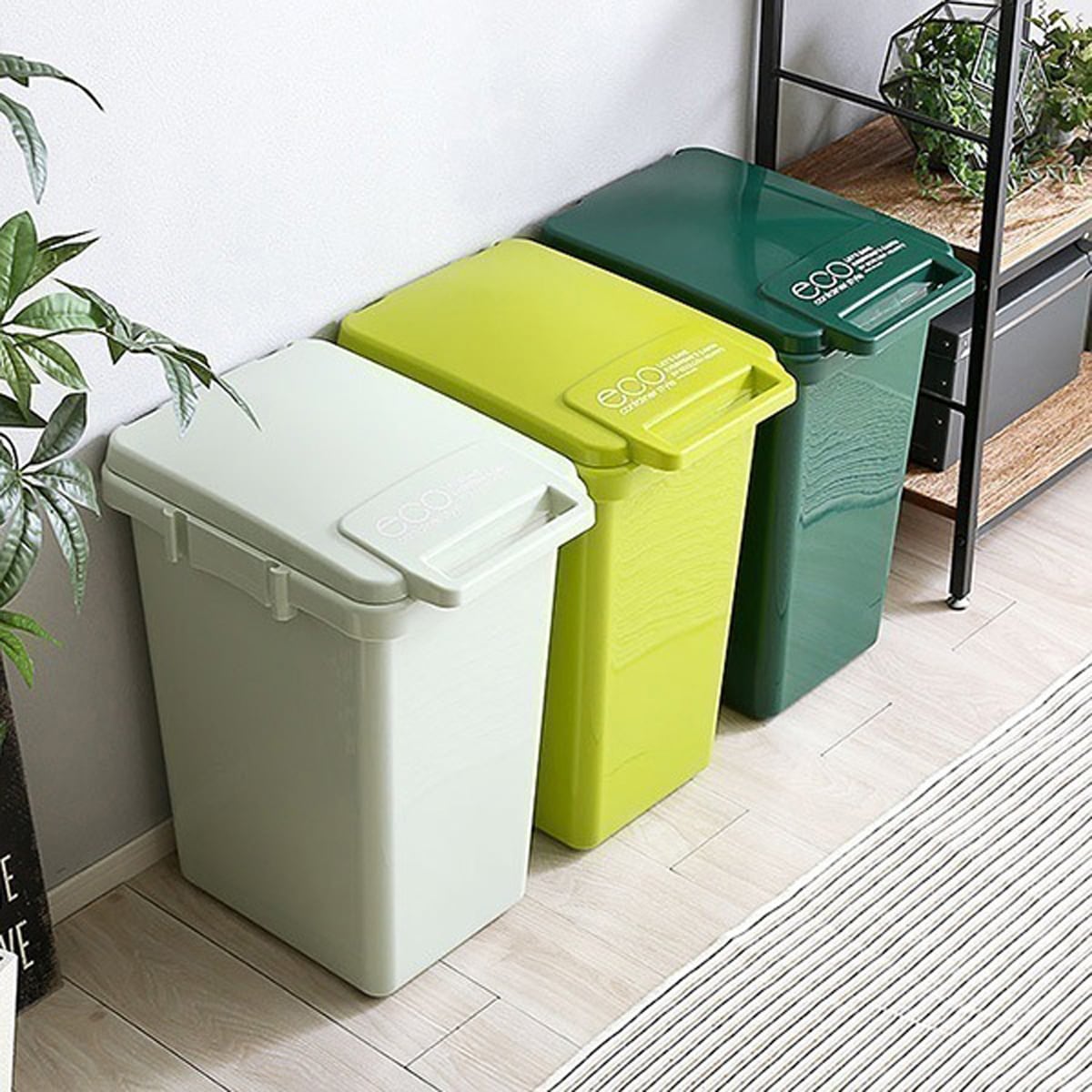 ゴミ箱 日本製ダストボックス(大容量45L)ジョイント連結対応 ワンハンド開閉 インテリア 収納