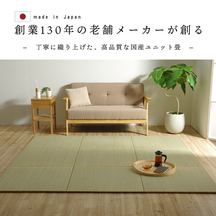置き畳 ネイラル 半畳 70X70 70×70×1.5cm ラグマット カーペット ラグ 絨毯