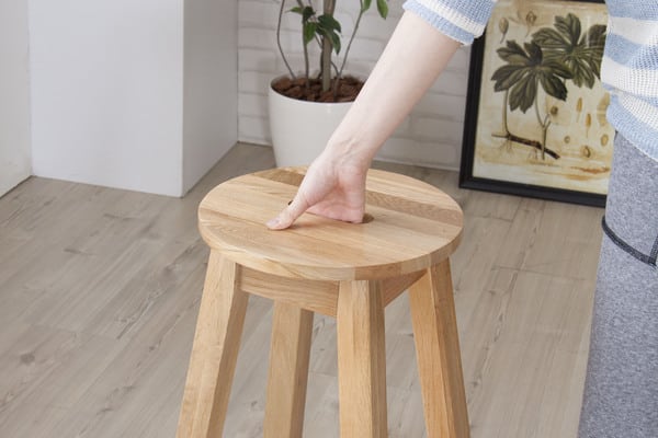 ダイニングチェア ヘンリー 丸ハイスツール 幅35×奥行35×高さ70cm ダイニング家具 完成品