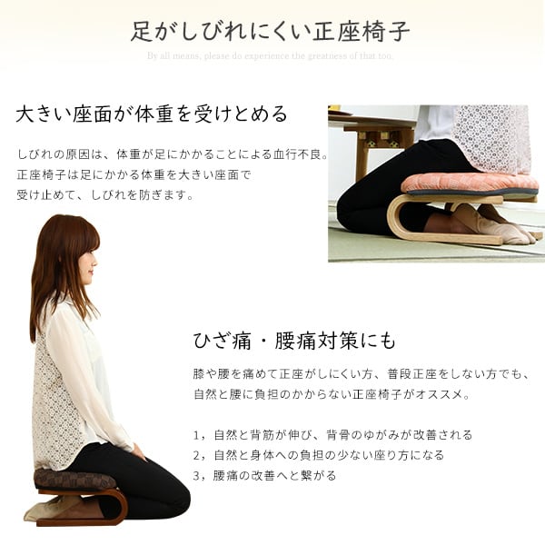 腰・膝に優しい 正座椅子 茜 あぐら座椅子 クッション 腰痛対策 腰痛 ブラウン グリーン ブルー