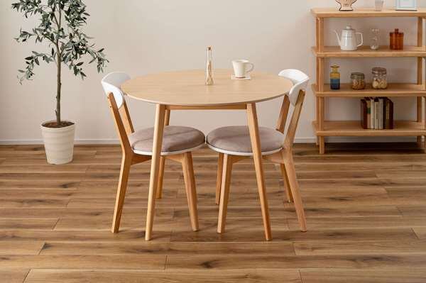 ダイニングチェア 幅47×奥行55×高さ75cm ダイニング家具 ベージュ グレー ダイニングセット 天然木