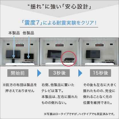 テレビ台 壁寄せテレビスタンド ハイ固定タイプ ロー・ハイ共通 専用棚 SET 家具 テレビスタンド
