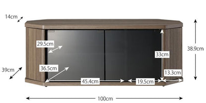 テレビ台 薄型コーナーロータイプテレビボード Venus ベヌス スモールタイプ 大容量