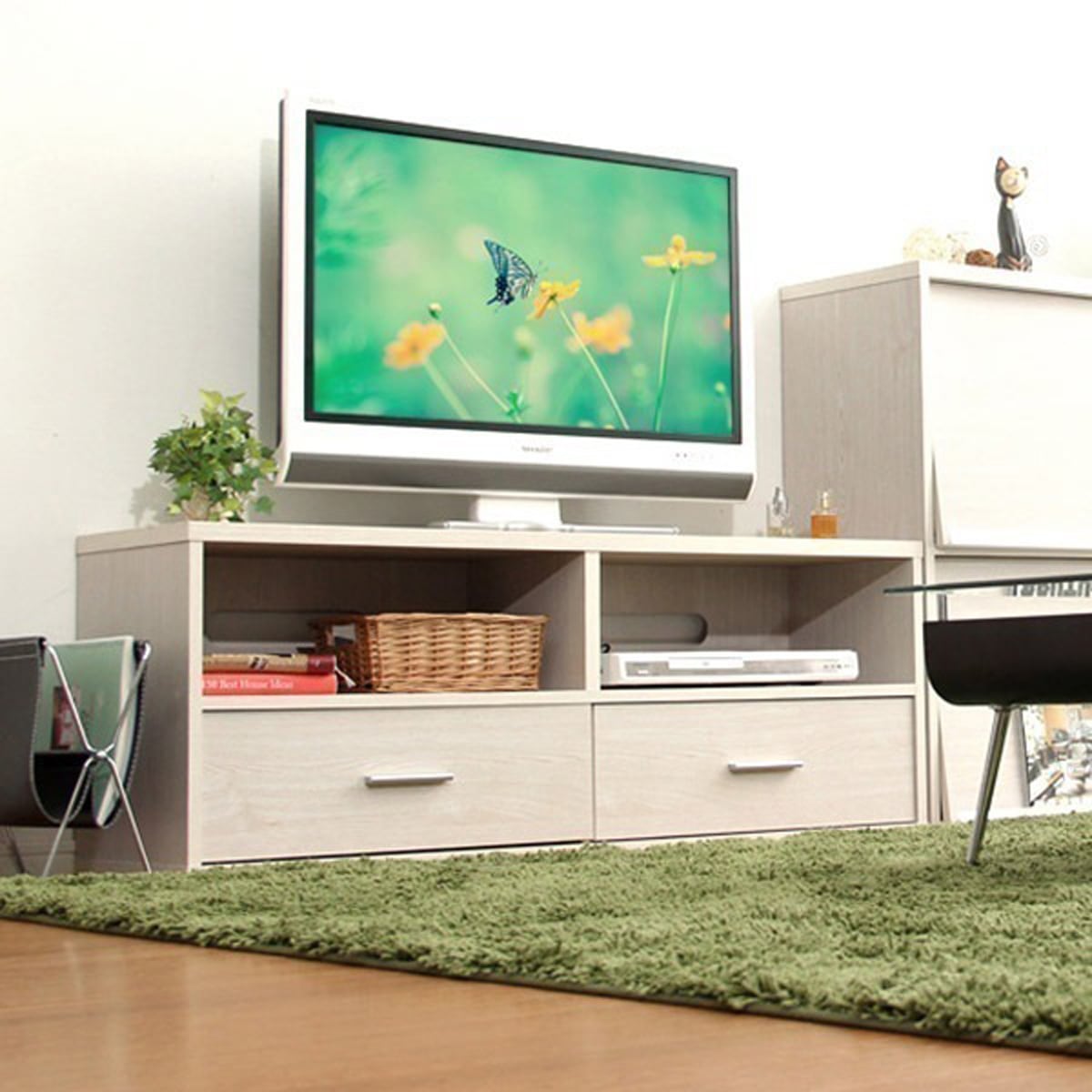 収納家具 テレビ台 127x38x14.5cm ディスプレイラック 壁面収納 コレクションラック