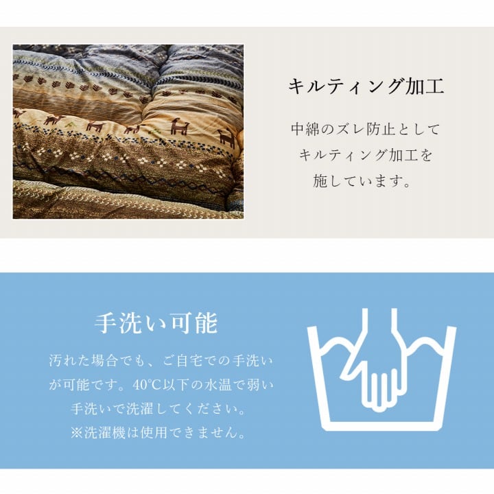 掛布団 ラディ 大判正方形 掛 GN 205X205 205×205cm こたつ こたつテーブル