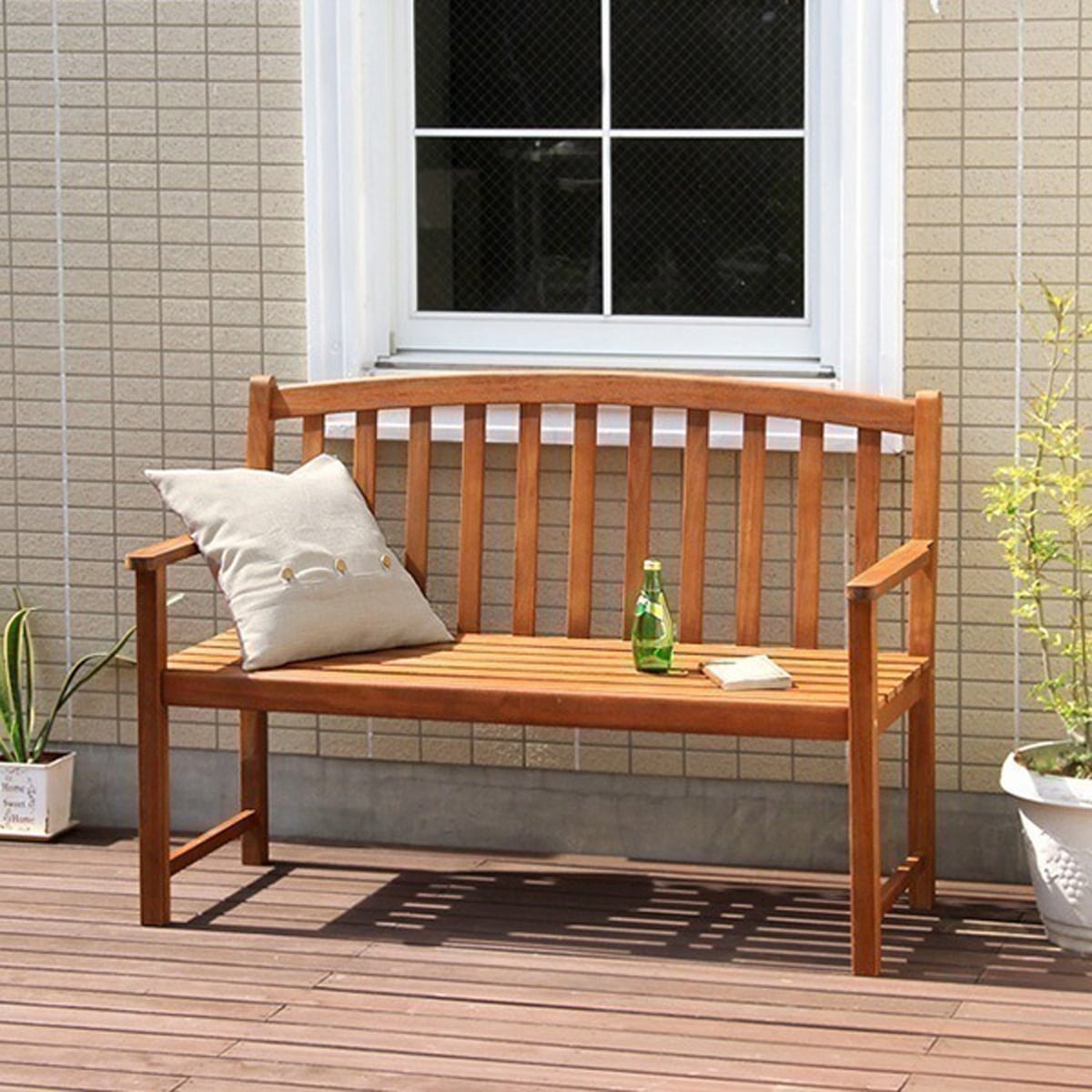 チェア アカシア 木製ベンチ (木製 ガーデンベンチ) 128.5x58.5x90cm ベンチ 木製