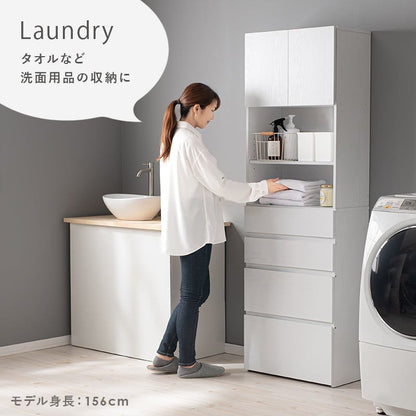 ハイタイプすき間収納 (約)幅59×奥行31×高さ180.5cm 全3色