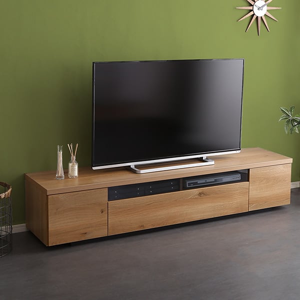 シンプルで美しいスタイリッシュなテレビ台 テレビボード 木製 幅180cm 日本製完成品 lumi ガラス リビング