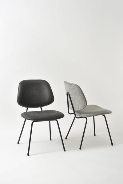 ダイニングチェア 幅50×奥行58×高さ81cm ダイニング家具 完成品 ブラック レザー
