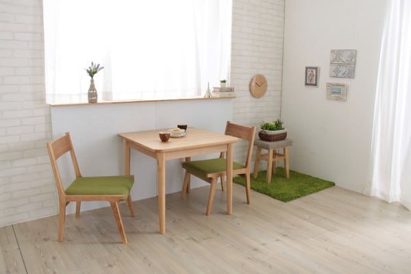 モタ ダイニングチェア 幅48×奥行55×高さ70cm ダイニング家具 完成品 組立不要 グリーン