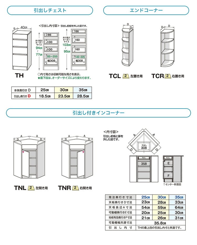 ラック セミオーダーカウンター下収納ぴったりくん キャビネット 幅80cm×奥行25cm 全14色 完成品