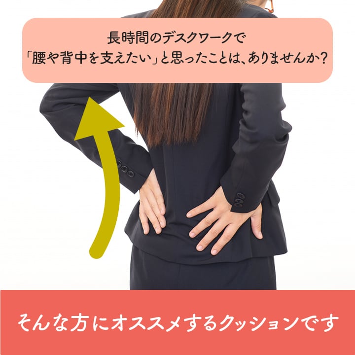 クッション フィース コシトセナカヲサポート BK 45X45 45×45cm 日用品