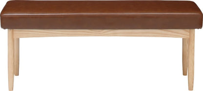 ダイニングチェア エコモ ベンチ 幅110×奥行35×高さ44cm ダイニング家具 ブラウン グレー