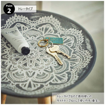 サイドテーブル トレーテーブル S 幅29.5×奥行29.5×高さ29.5cm ミニテーブル トレ