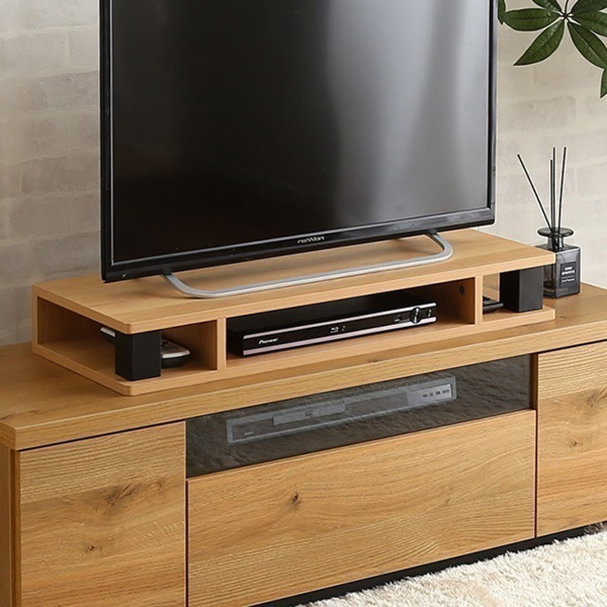 テレビ台 ヴィンテージモニター台80cm幅 モニター台 木製 幅80cm 机上台 コンパクト ラック