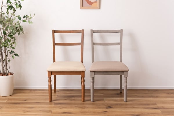 ダイニングチェア 幅46.5×奥行55.5×高さ85cm ダイニング家具 ブラウン グレー 長方形