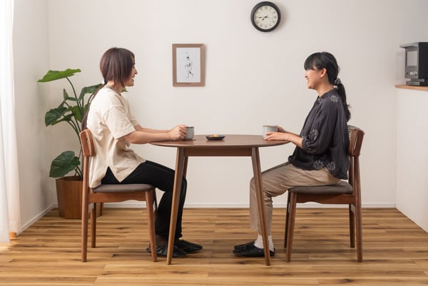 ダイニングテーブル ラウンドテーブル 幅90×奥行90×高さ72cm ダイニング家具 省スペース