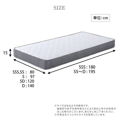 ボンネルコイルマットレス ダブルサイズ ボンネル ダブル 高反発 高弾性 通気性 高通気 高品質