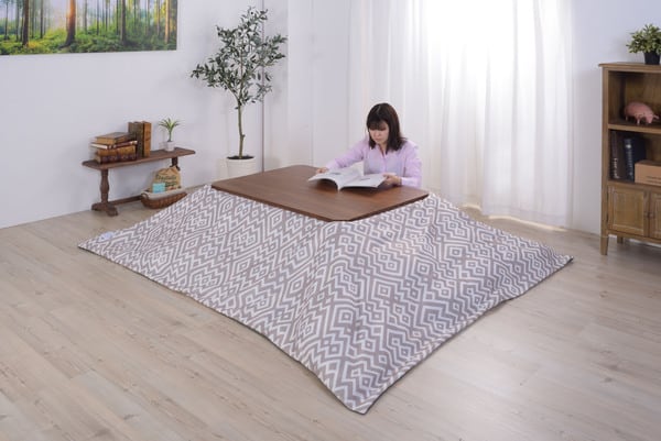 コタツ布団カバー 正方形 こたつ こたつテーブル こたつセット コタツ 完成品 組立不要 北欧 布団