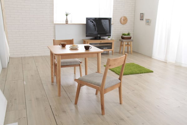 モタ ダイニングチェア 幅48×奥行55×高さ70cm ダイニング家具 完成品 グリーン 天然木