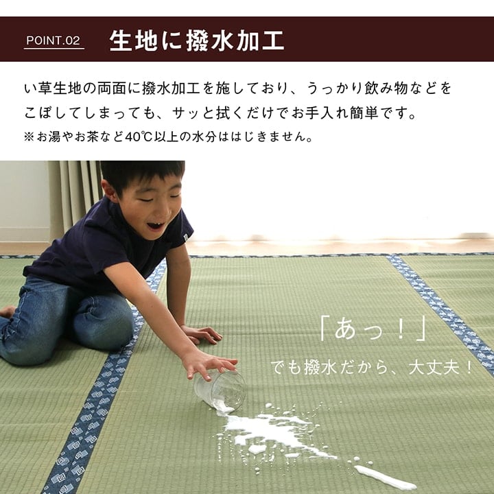 い草ラグ 撥水ほほえみ 三六4.5畳 273X273 273×273cm ラグマット カーペット