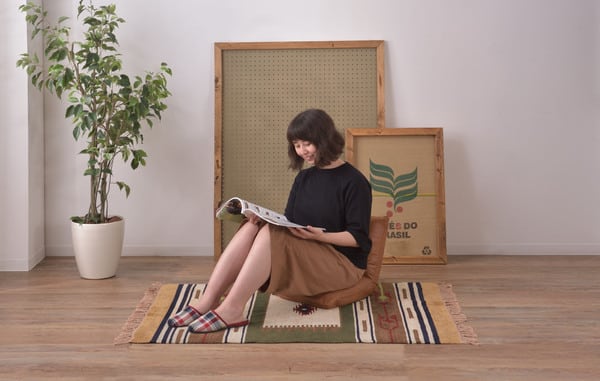 フロアチェア カックンリクライナー 幅38×奥行38×高さ36cm