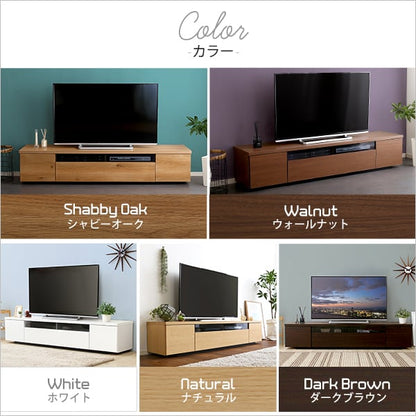 シンプルで美しいスタイリッシュなテレビ台(テレビボード) 木製 幅180cm 日本製・完成品 家具