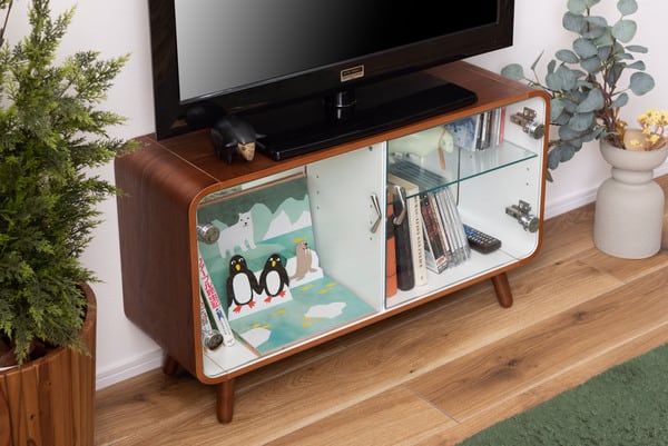 ストレージ コレクションシェルフ ロータイプ 幅79.5×奥行25×高さ46cm リビング収納 2段
